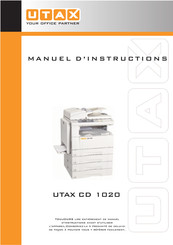 Utax CD 1020 Manuel D'instructions