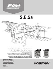 Horizon Hobby PARKZONE Royal Aircraft Factory S.E.5a Manuel D'utilisation