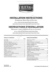 Maytag Commercial Laundry MDG18CSAW Instructions D'installation