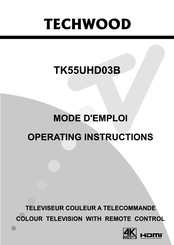 TECHWOOD TK55UHD03B Mode D'emploi