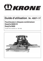 Krone EasyCut 8000 CV Guide D'utilisation