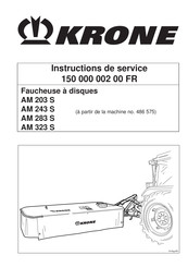 Krone AM 243 S Instructions De Service