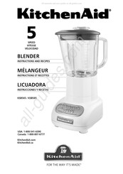 KitchenAid KSB585CR Instructions Et Recettes