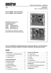 oventrop 1022668 Instructions De Montage Et Mode D'emploi