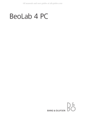 Bang & Olufsen BeoLab 4 PC Mode D'emploi