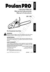 Poulan Pro 260 Manuel D'instructions
