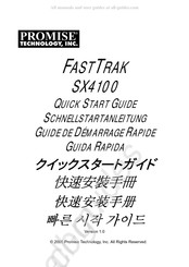 Promise Technology FASTTRAK SX4100 Guide De Démarrage Rapide