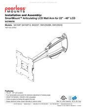 PEERLESS Mounts SmartMount 902220 Installation Et Montage