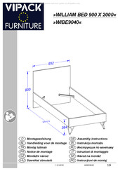 Vipack WILLIAM WIBE9040 Notice De Montage