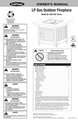 Uniflame GAD1391 Série Manuel Du Propriétaire