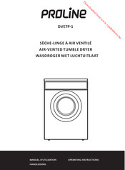 Proline DVE7P-1 Manuel D'utilisation