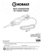 Kobalt K4RS-06A Mode D'emploi