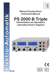 Elektro-Automatik 39200125 Manuel D'instructions