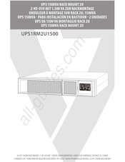 V7 UPS1RM2U1500 Mode D'emploi