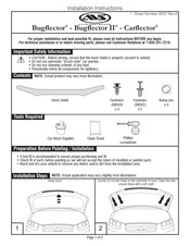 AVS Bugflector II Instructions D'installation