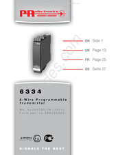PR electronics 6334 Mode D'emploi