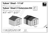 Palram Yukon Shed 3 Extension Kit Instructions De Montage