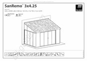 Palram SanRemo 3x4.25 Instructions De Montage