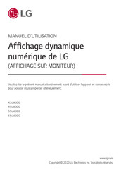 Lg 43UM3DG Manuel D'utilisation