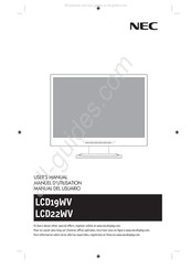 Nec LCD22WV-BK Manuel D'utilisation