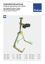 Prolux 600 215 Mode D'emploi Original