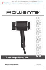 Rowenta Ultimate Experience CV98 Mode D'emploi