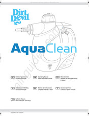 Dirt Devil AquaClean M317 Mode D'emploi