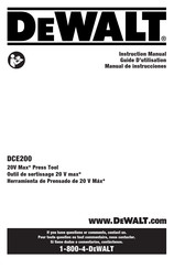 DeWalt DCE200 Guide D'utilisation