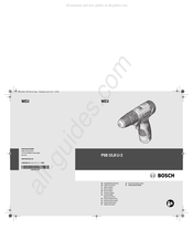 Bosch PSB 10,8 LI-2 Notice Originale