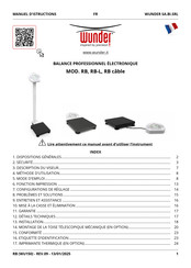WUNDER RB-L Manuel D'instructions