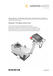 Sartorius Stedim Biotech Flexsafe Pro Mixer Drive Unit Mode D'emploi