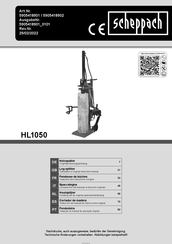Scheppach 5905418902 Traduction Des Instructions D'origine