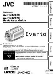Jvc Everio GZ-HM330 Manuel D'utilisation