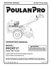 Poulan Pro PPCRT17 Mode D'emploi