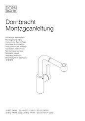 Dornbracht Elio 33 870 790-FF Instructions De Montage