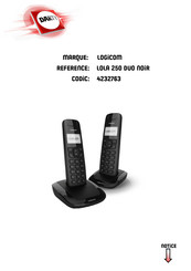 LOGICOM LOLA 150 Manuel D'utilisation