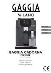 Gaggia SUP 049EU Mode D'emploi