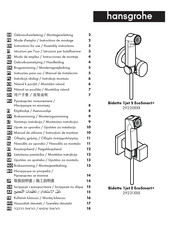 Hansgrohe Bidette 1jet E 29231 Serie Mode D'emploi / Instructions De Montage