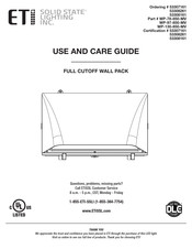 ETI Solid State Lighting 53307161 Guide D'utilisation Et D'entretien