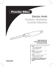 Proctor Silex 74311PS Mode D'emploi