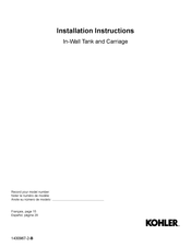 Kohler K-4177 Instructions D'installation