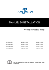 Kaysun KFC-AY-2T-250D Manuel D'installation