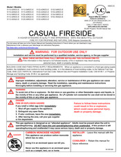 OW Lee CASUAL FIRESIDE 5110-42SQO-E Manuel D'installation