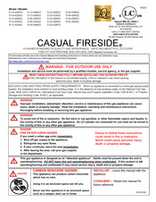 OW Lee CASUAL FIRESIDE 5120-54RDO Manuel D'installation