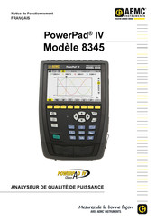 AEMC Instruments PowerPad IV 8345 Notice De Fonctionnement