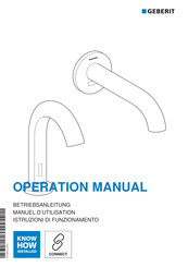 Geberit PIAVE Manuel D'utilisation