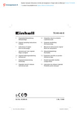 EINHELL TH-SS 405 E Instructions D'origine