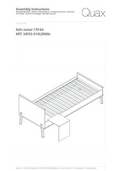 Quax Ashi Junior 170 kit 54F05-01XLEK00 Serie Instructions De Montage