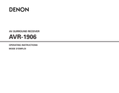Denon AVR-1906 Mode D'emploi