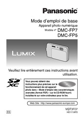 Panasonic Lumix DMC-FP7 Mode D'emploi De Base